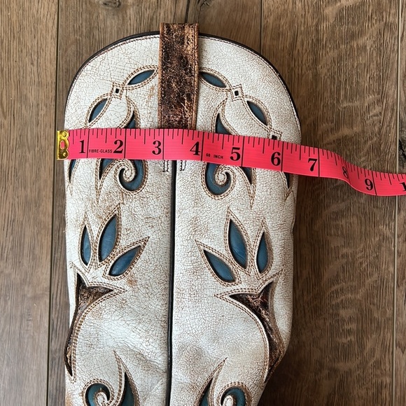 Stetson Distressed Leather Western Cowboy Boots - Picture 16 of 16